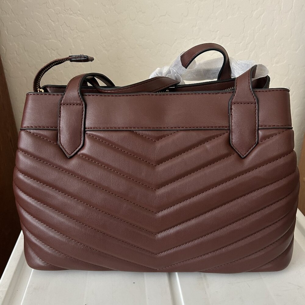 Brown Quilted Handbag